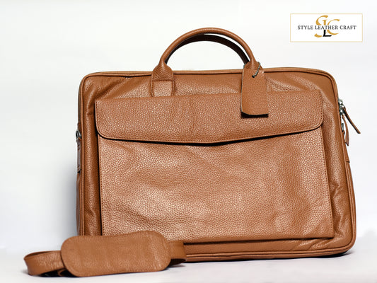 Leather Business Laptop Bag