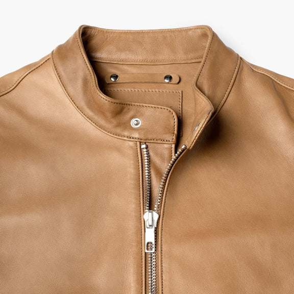 Men’s Camel Racer Jacket: Timeless Style Meets Modern Comfort