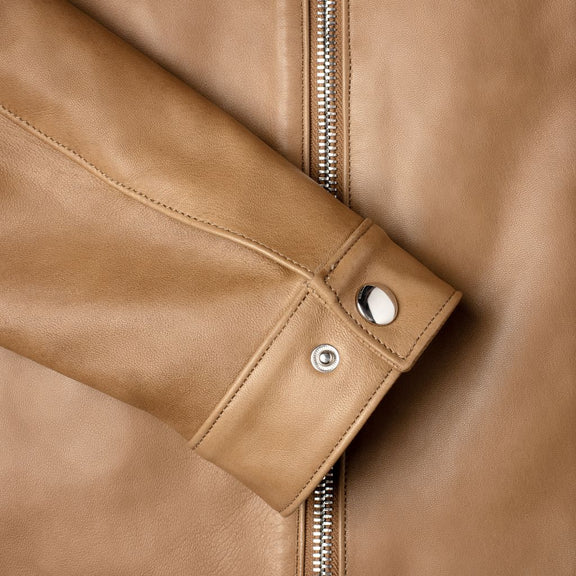 Men’s Camel Racer Jacket: Timeless Style Meets Modern Comfort